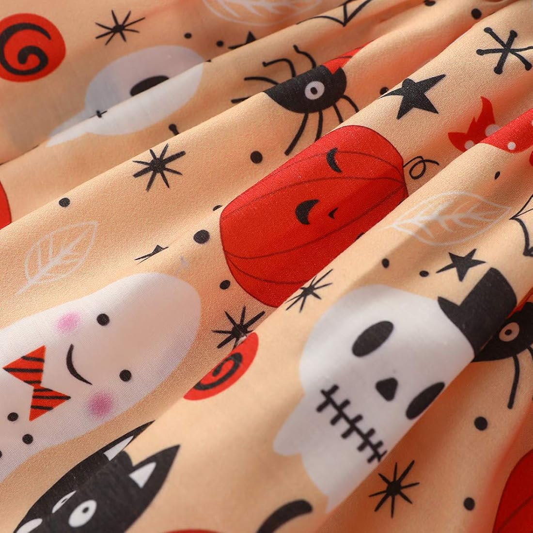 FINAL SALE-Baby Girl Halloween Denim Dress
