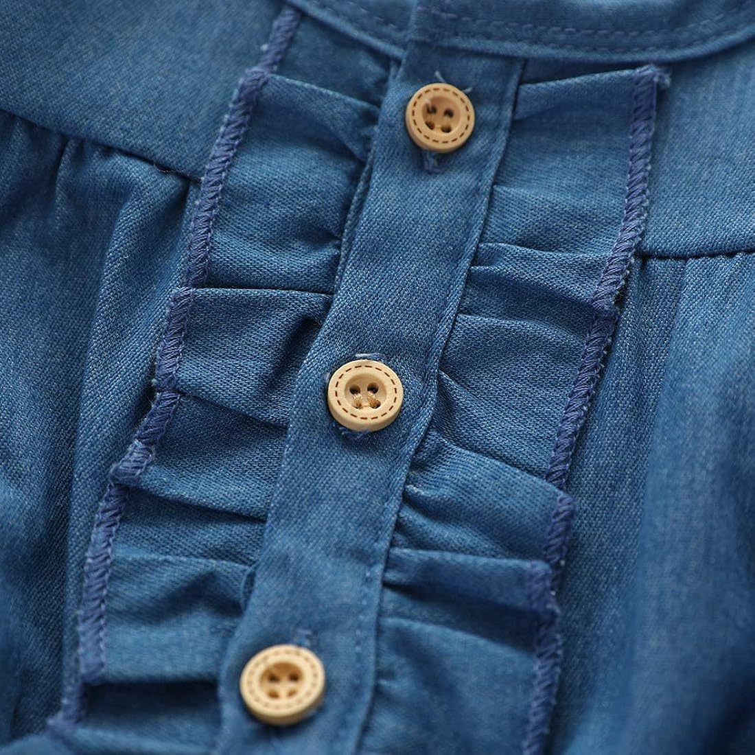 FINAL SALE-Baby Girl Halloween Denim Dress