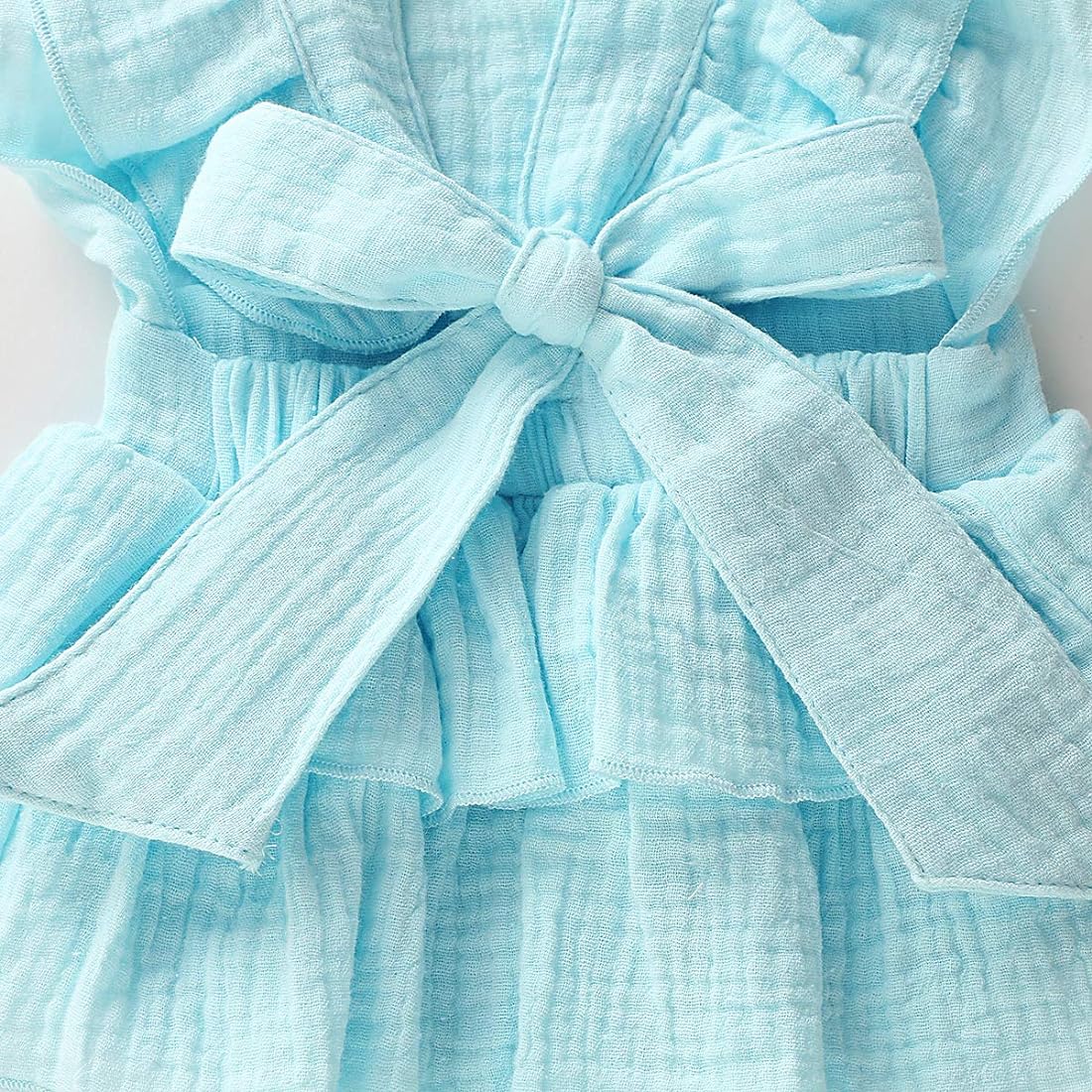 Baby Ruffled Solid Layered Design Bodysuit
