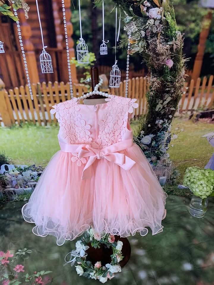 Baby Girl elegant Costumes Sleeveless Solid Tulle Formal Dresses