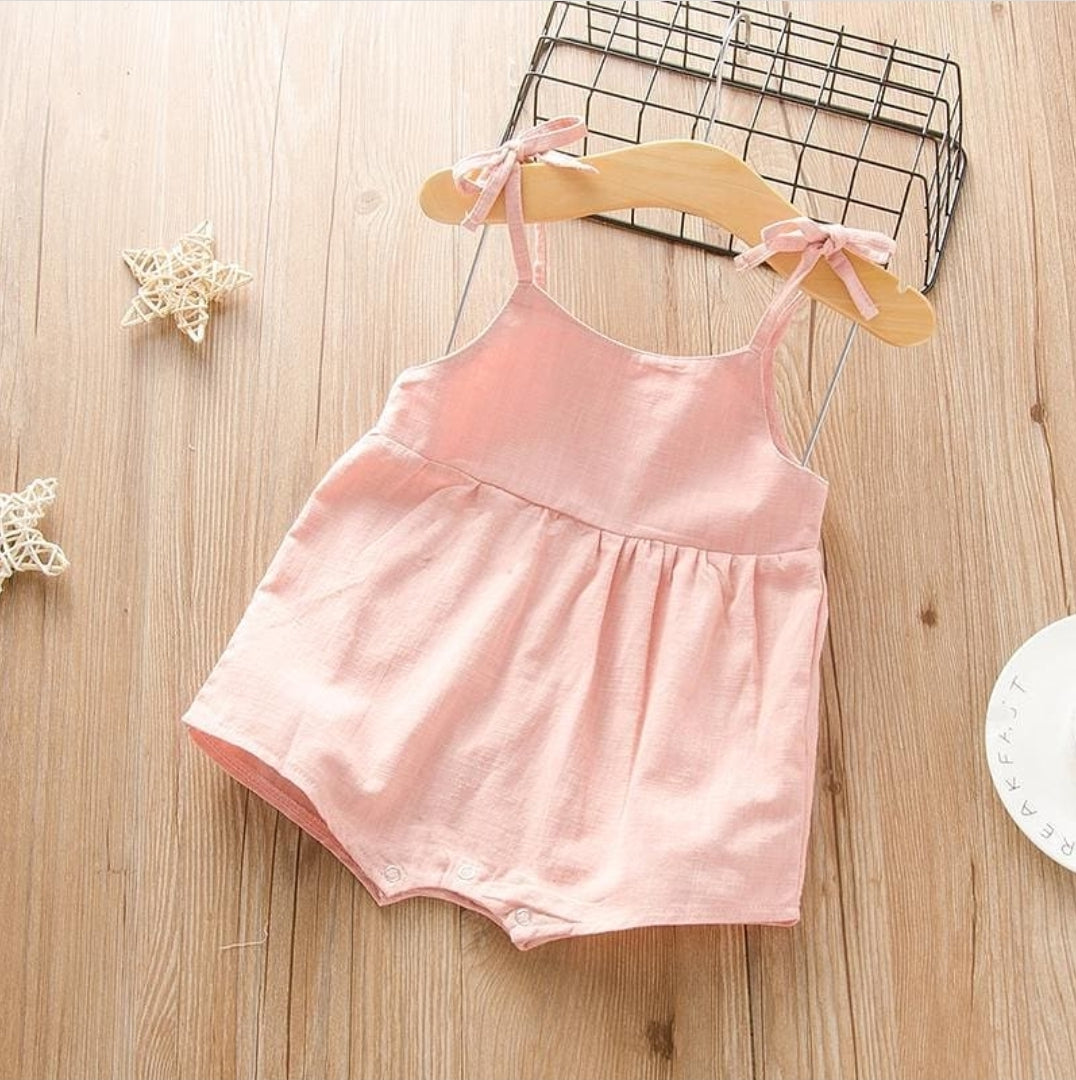 Baby Solid Strappy Bodysuits