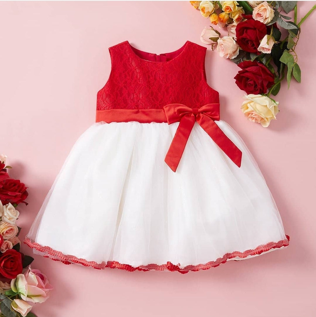 Baby Girl Sweet Costumes Solid Tutu Dress Princess Formal Dresses
