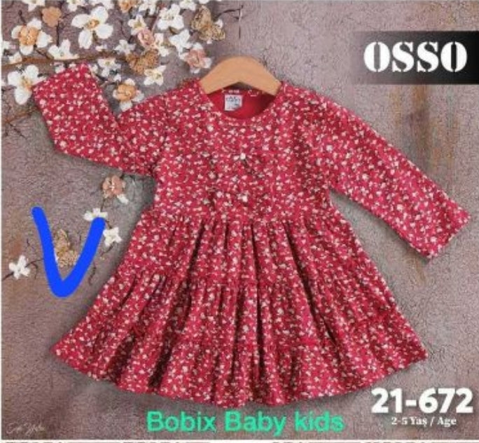 Long sleeve dress with flowers