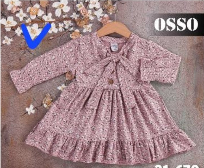 Long sleeve dress with flowers