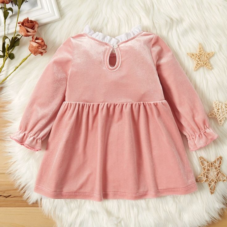 Baby Girl Sweet Velvet Dress