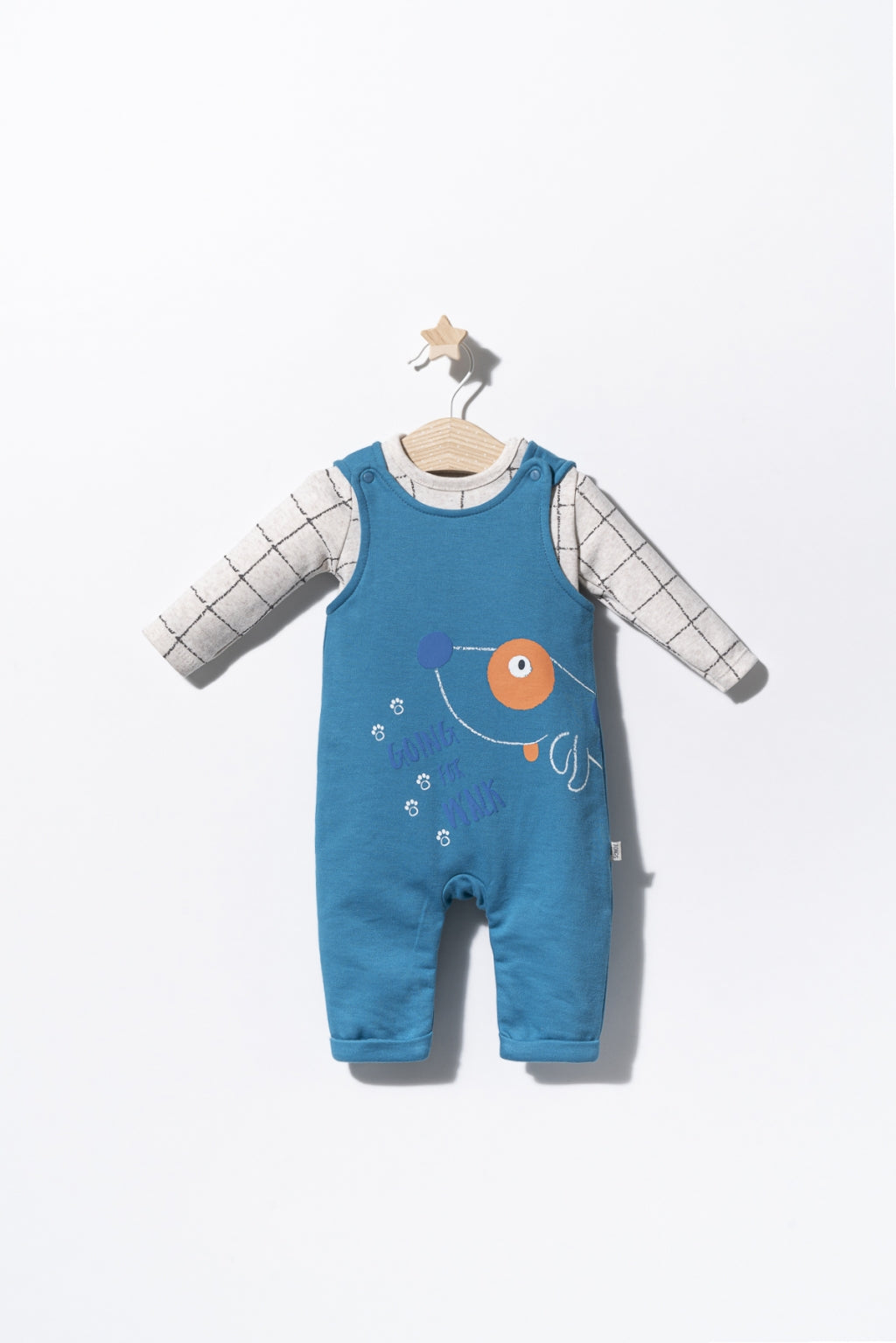 Baby Boy Jumpsuit with Long Sleeve Blouse