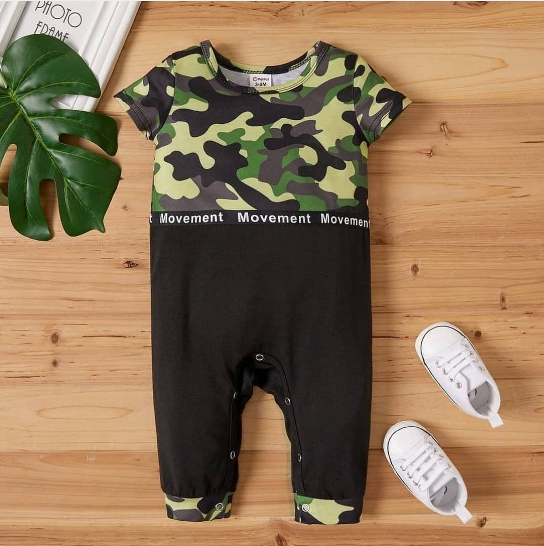 Baby Boy casual Camouflage Jumpsuits