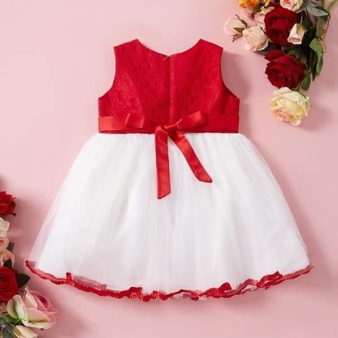 Baby Girl Sweet Costumes Solid Tutu Dress Princess Formal Dresses